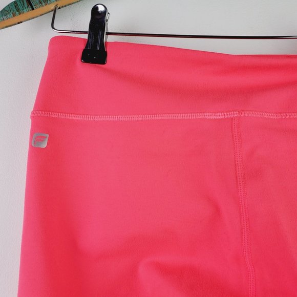 Fabletics Mid-Rise PowerHold NEON Pink Capri Leggings Sz S - Picture 5 of 8